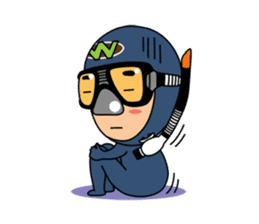 Weera the Diver!! sticker #10020733