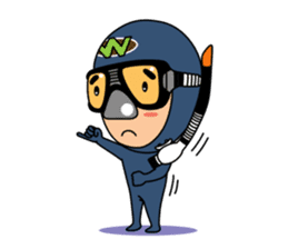 Weera the Diver!! sticker #10020737