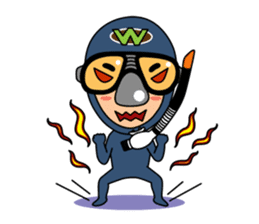 Weera the Diver!! sticker #10020738