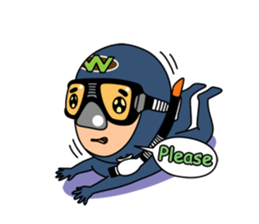 Weera the Diver!! sticker #10020740