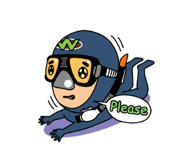 Weera the Diver!! sticker #10020740