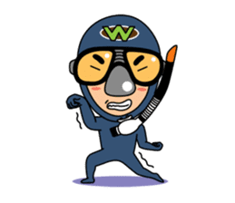 Weera the Diver!! sticker #10020741