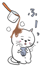 Chocolate cat Sticker sticker #10020791