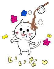 Chocolate cat Sticker sticker #10020794