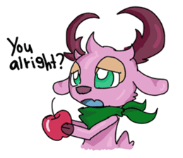 Pink Deer Haku sticker #10021355