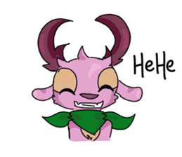 Pink Deer Haku sticker #10021357