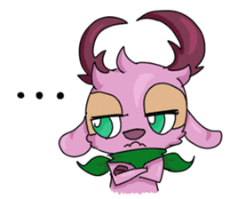Pink Deer Haku sticker #10021360