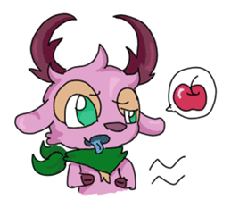Pink Deer Haku sticker #10021369
