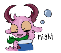 Pink Deer Haku sticker #10021372