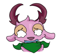 Pink Deer Haku sticker #10021373