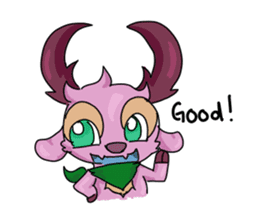 Pink Deer Haku sticker #10021375