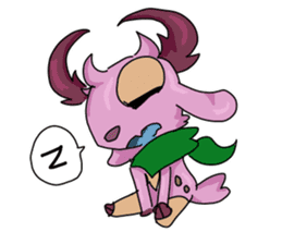Pink Deer Haku sticker #10021380