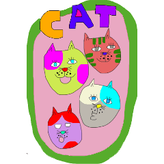 so colorful cats