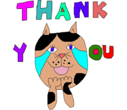 so colorful cats sticker #10021388