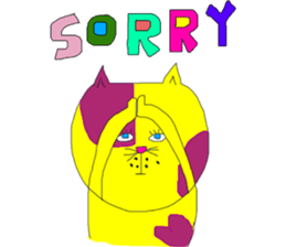 so colorful cats sticker #10021396