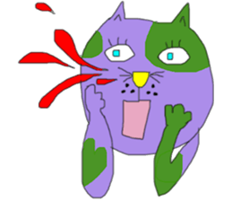 so colorful cats sticker #10021401