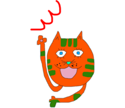 so colorful cats sticker #10021402