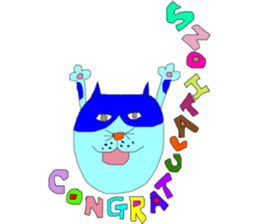 so colorful cats sticker #10021420