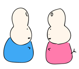 Let sit down together sticker #10021667