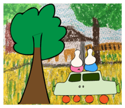 Let sit down together sticker #10021676