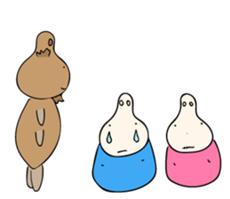 Let sit down together sticker #10021690