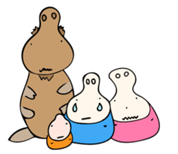 Let sit down together sticker #10021691