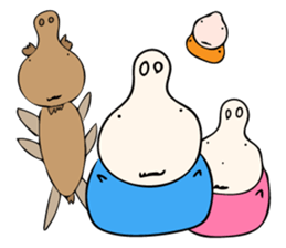 Let sit down together sticker #10021692