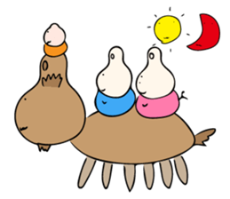 Let sit down together sticker #10021693