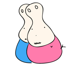 Let sit down together sticker #10021694