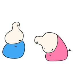 Let sit down together sticker #10021696