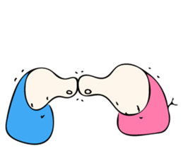 Let sit down together sticker #10021697