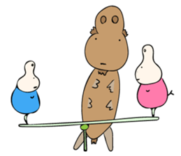 Let sit down together sticker #10021698