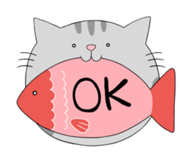 Gray-Nyanko sticker #10021910