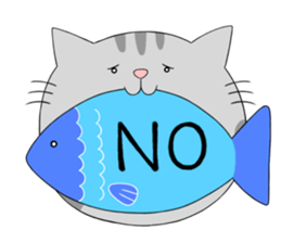 Gray-Nyanko sticker #10021911