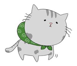 Gray-Nyanko sticker #10021916