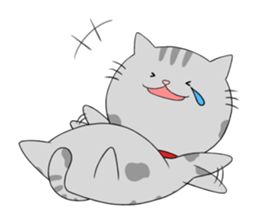 Gray-Nyanko sticker #10021919