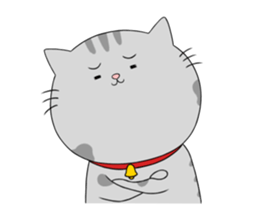 Gray-Nyanko sticker #10021921