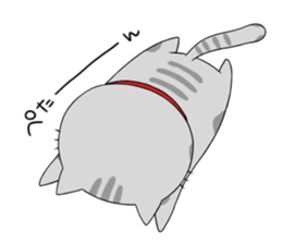 Gray-Nyanko sticker #10021922
