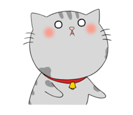 Gray-Nyanko sticker #10021933