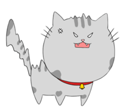 Gray-Nyanko sticker #10021937