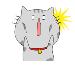 Gray-Nyanko sticker #10021938