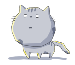 Gray-Nyanko sticker #10021939