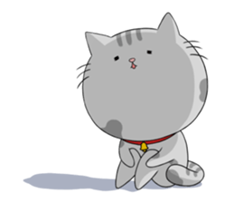 Gray-Nyanko sticker #10021940