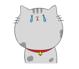 Gray-Nyanko sticker #10021941