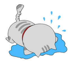 Gray-Nyanko sticker #10021942