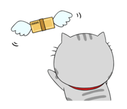 Gray-Nyanko sticker #10021943