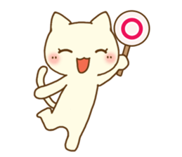 White cat(Wife version) sticker #10022158