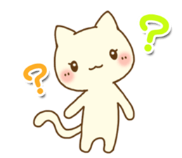 White cat(Wife version) sticker #10022168