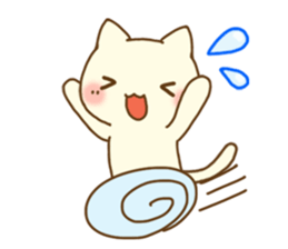 White cat(Wife version) sticker #10022182