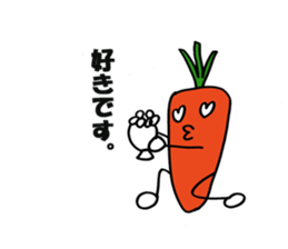 carrot happy sticker #10022426